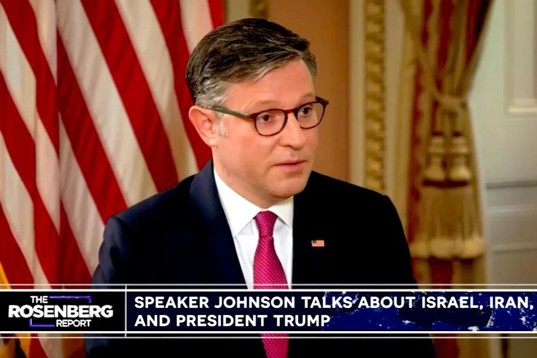 U.S. Speaker of the House Mike Johnson during an interview for TBN in Washington, July 2025. (Photo: Courtesy)