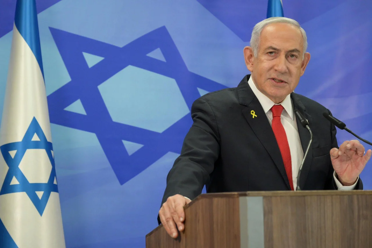 Prime Minister Benjamin Netanyahu at his press conference in Jerusalem on 9/12/2024 (photo by Ma'ayan Toaf, GPO).