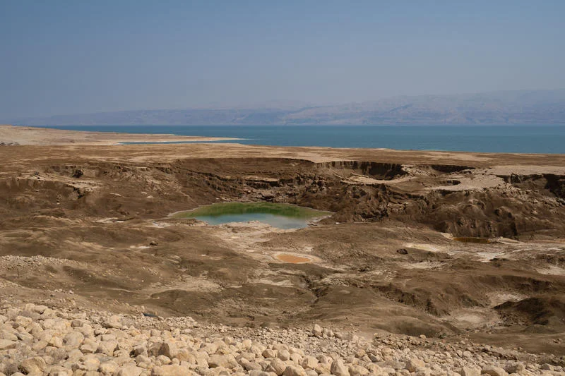 Sinkhole near the Dead Sea, southern Israel