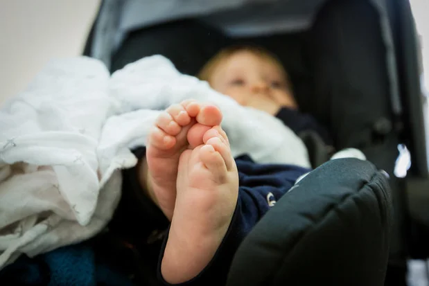 A baby seen at a family health center (