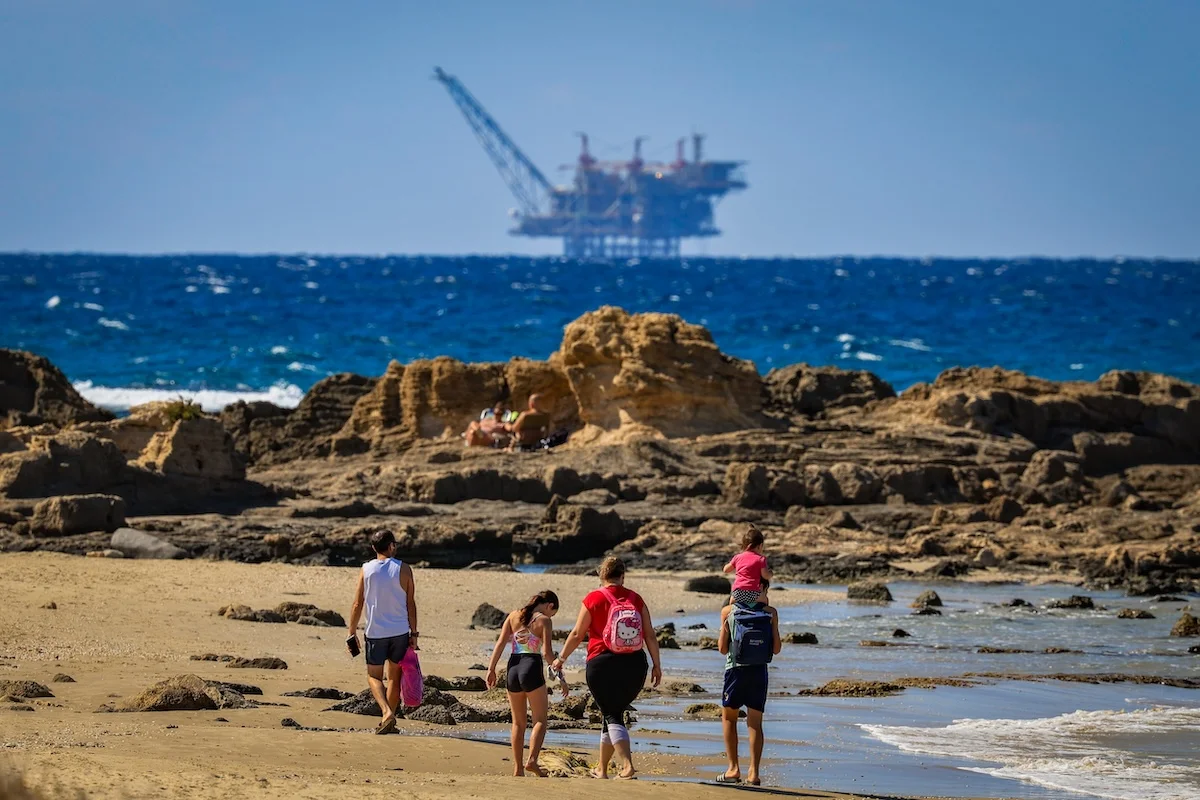 The Leviathan gas reservoir off the coast of the northern Israeli city of Haifa