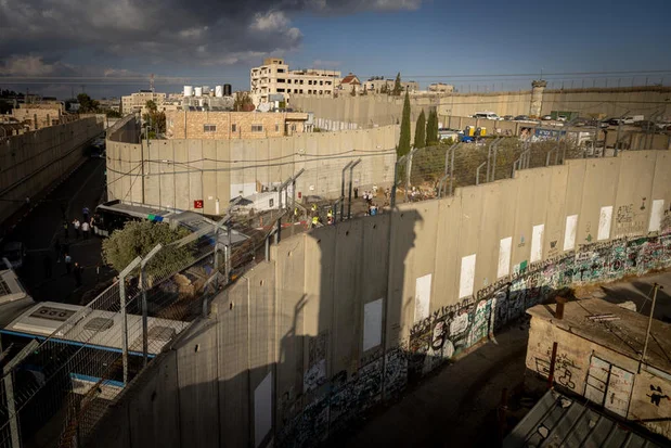 View of the Separation Barrier, the Rachel's Tomb and the West Bank city of Bethlehem, November 12, 2024. Photo by Chaim Goldberg/Flash90