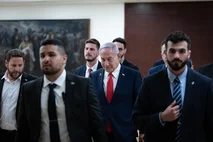 Israeli Prime Minister Benjamin Netanyahu at the Knesset, Israel's parliament in Jerusalem