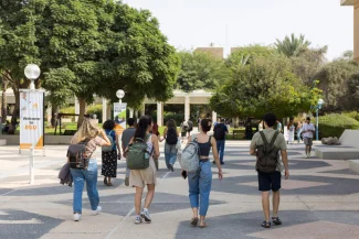 Students at Ben Gurion University, in Beer Sheba. November 04, 2025. Photo by Liron Moldovan/Flash90