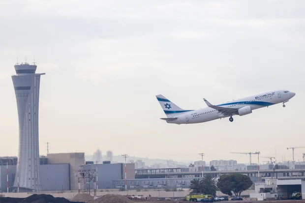 An El Al flight at Ben Gurion International Airport, February 25, 2026. Photo by Yossi Aloni/FLASH90