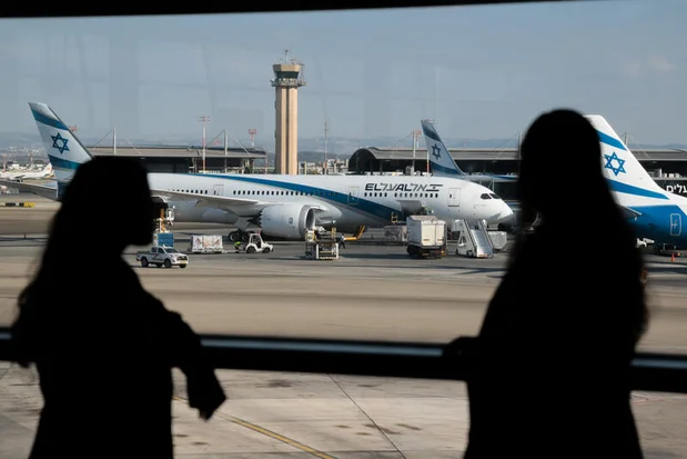 Passengers are seen at Ben Gurion International Airport, near Tel Aviv, on October 7, 2026. Photo by Nati Shohat/Flash90