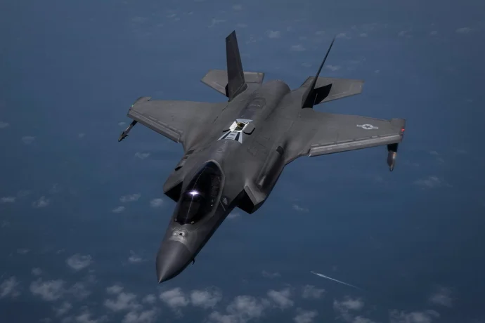 A U.S. Air Force F-35A stealth fighter jet