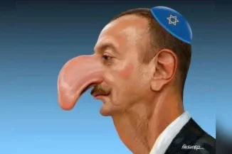 Antisemitic online campaign targeting Azerbaijani President Ilham Aliyev (Photo: Social media)