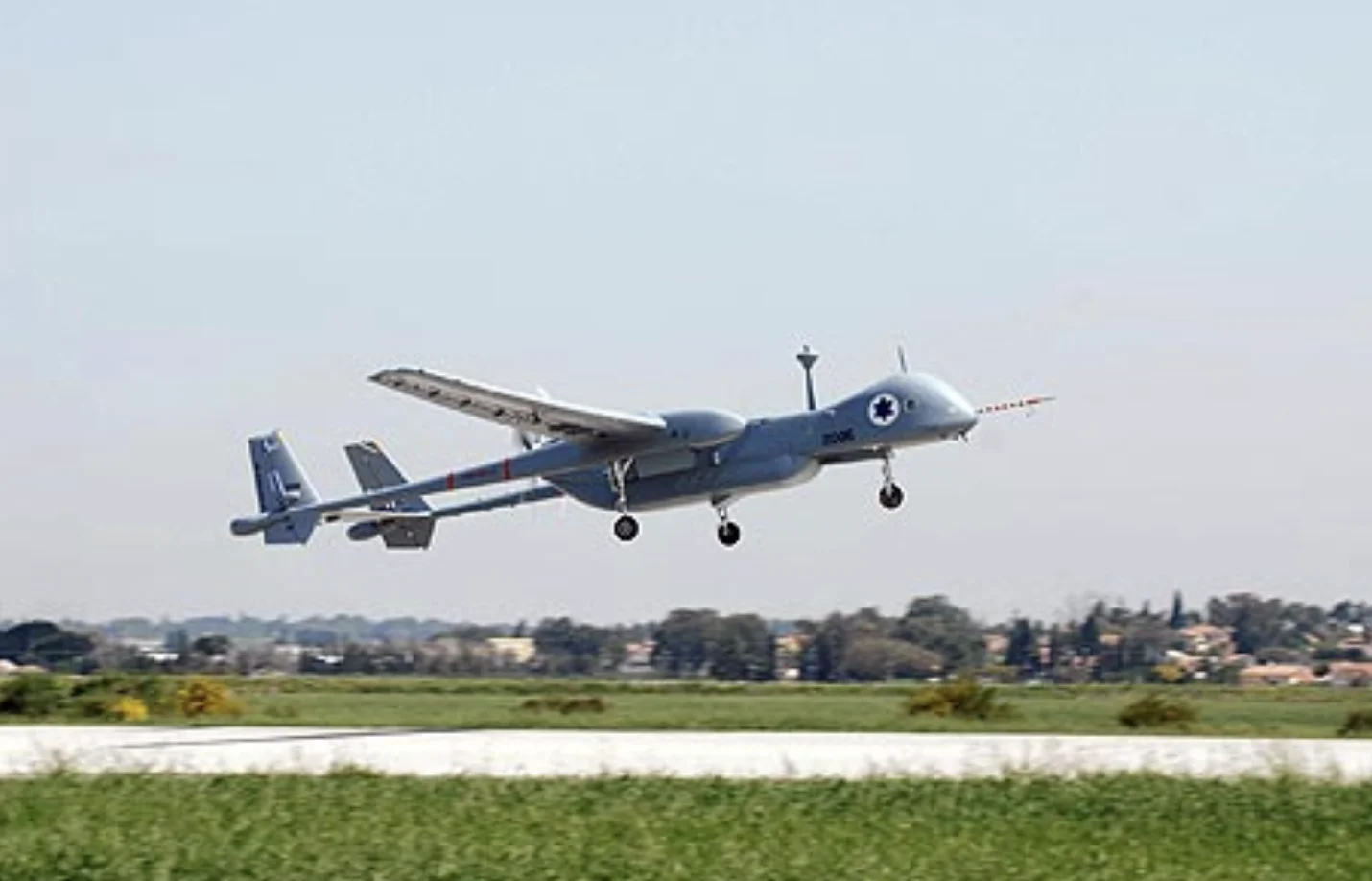 Illustrative: Israeli-made drone, Heron-1 (Photo: Israel Aerospace Industries)