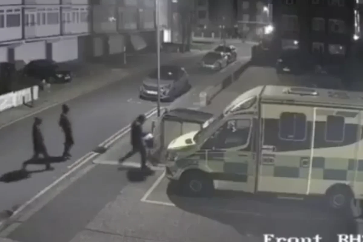 Masked men set Jewish ambulances on fire