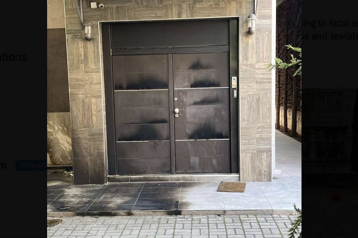 Arson attack at a synagogue in Skopje