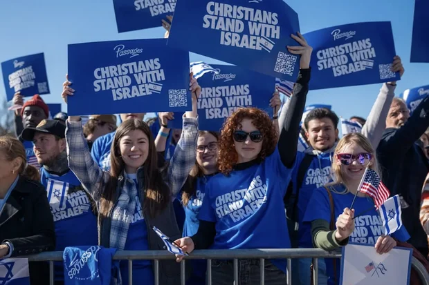 Christian students at March for Israel rally in Washington, D.C. on November 14, 2023. (Photo: Passages)