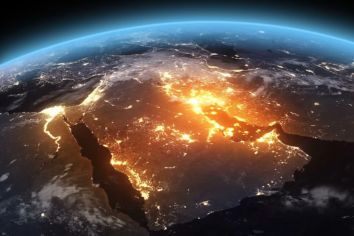 3D rendering of Earth