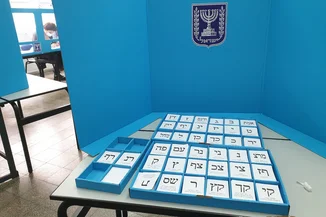 Inside the polling station with a box with ballots of political parties to choose during the Israel Knesset elections, Holon, Israel. March 23, 2021. (Photo: Shutterstock)