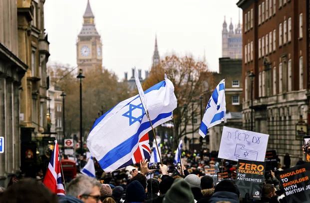 March against antisemitism and in support of Jews, London, Whitehall, UK, November 26, 2023. (Photo: Shutterstock)