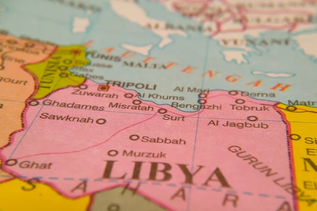 A map highlighting Libya (Photo: Shutterstock)