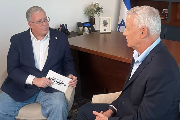 Joel C. Rosenberg interviews Knesset Member Benny Gantz (Photo: ALL ISRAEL NEWS)